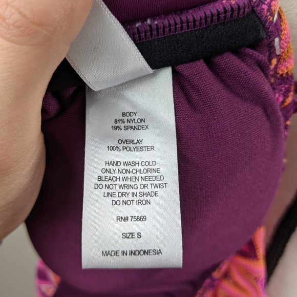 Hula Honey S Purple Racerback Tankini Swim Top - Picture 4 of 8